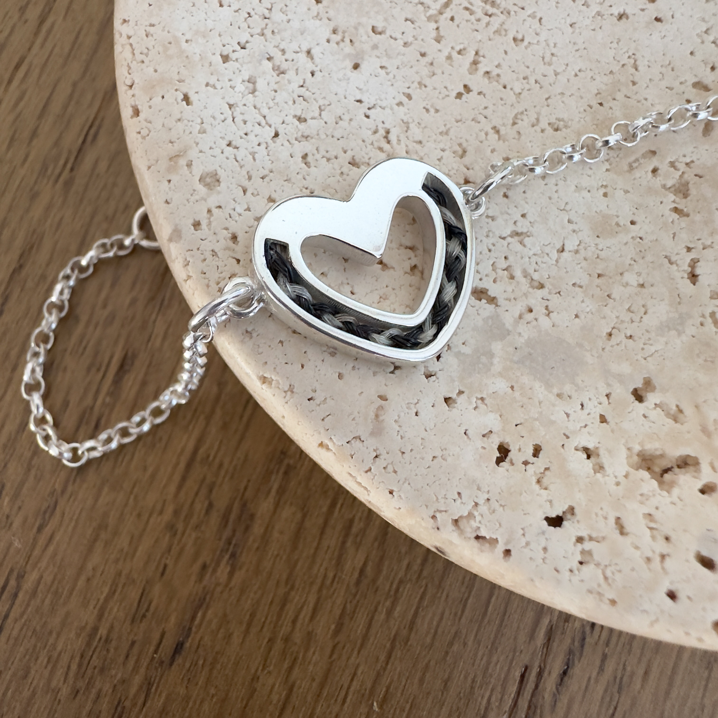 Petite Forever Heart Belcher Bracelet